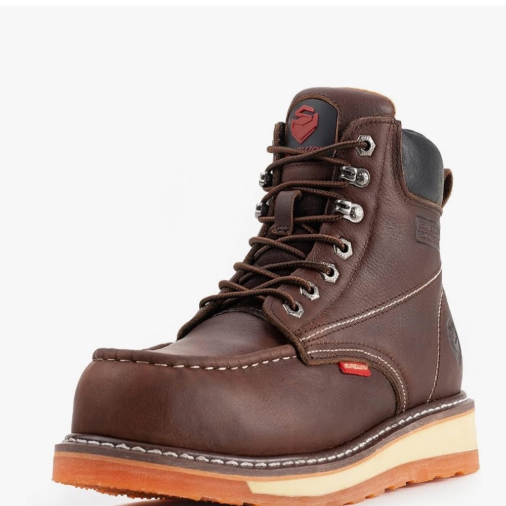 Brown and Black Leather Boots for All-Day Comfort